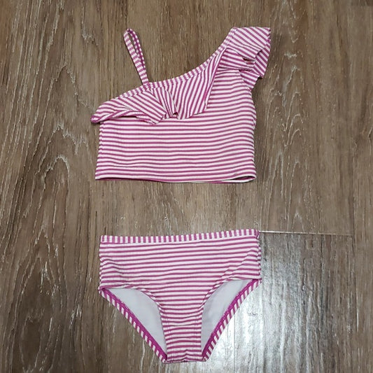 (3Yrs) Joe Fresh Toddler Girl's Striped Ruffle Two Pieces Swimsuit Tankini Beach