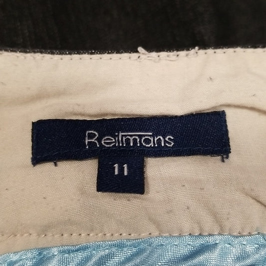 (11) Reitmans Denim Fit & Flare Casual Vacation Trendy Midi Stretch A-Line