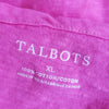 (XL) Talbots Embroidered Polka Dot Collar Design Lightweight 100% Cotton Tee