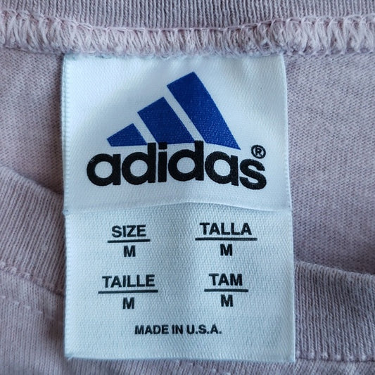 (M) Adidas Youth Pastel 100% Cotton Graphic Top Athleisure Sporty Classic Fit