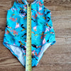 (12) Speedo Youth Girl's One Piece Tropical Print Swimsuit Beach Vacation Pool