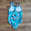 (12) Speedo Youth Girl's One Piece Tropical Print Swimsuit Beach Vacation Pool