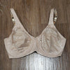 (34DD) BALI Nude Subtle Floral Design Neutral Underwire Padless Comfortable