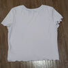 (L) Aéropostale Lightly Ribbed Pastel Baby Tee Lightweight Streetwear Casual