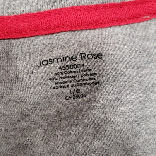 (L) Jasmine Rose Casual Lightweight Everyday Loungewear Home