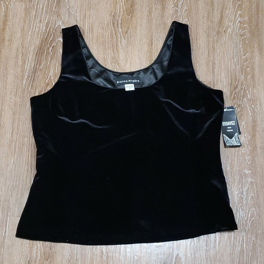 (16) NWT Bianca Nygard Velvet Tank Evening Classic Versatile Black Tie