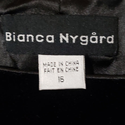 (16) NWT Bianca Nygard Velvet Tank Evening Classic Versatile Black Tie