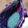 NWT Vera Bradley Small Colorblock Tote Heather Paisley Print Colorful Casual