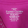 (L) Faded Glory 100% Organic Cotton Beaded Comfortable Lightweight Casual
