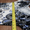 (M) Northern Reflections Paisley Print Colorful Bejeweled Buttons Cardigan