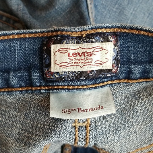 (4) Levi's The Original Jean 515™️ Bermuda Denim Shorts Vacation Classic