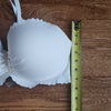 (38D) Victoria's Secret Padded Bikini Top Scalloped Edges Tie Neck Beach Vacay