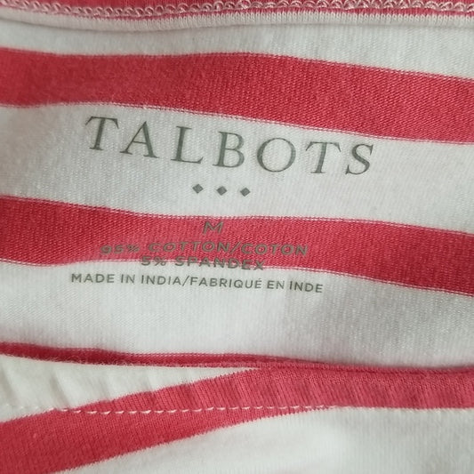 (M) Talbots Striped Nautical Seastar Beach Dress Vacation Midi Cottagecore
