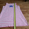 (M) Talbots Striped Nautical Seastar Beach Dress Vacation Midi Cottagecore