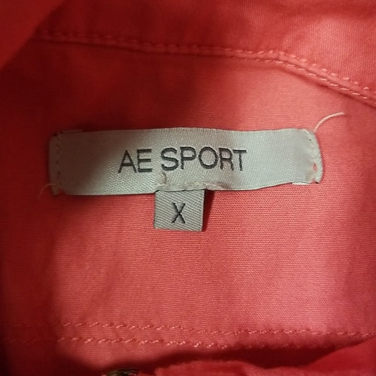 (X) AE Sport Outdoor Activewear Athletic Sporty Casual Lightweight Jacket