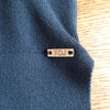 (L) NWT FDJ French Dressing Jeans V Neck Side Slits Medium Knit Nylon Viscose