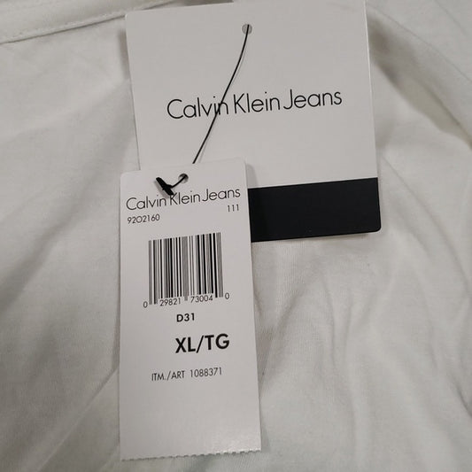(XL) NWT Calvin Klein Classic Graphic Logo Tee V Neck Lightweight Casual