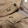 (16) TanJay Faux Suede Lined Padded Shoulder Blazer / Light Jacket Neutral