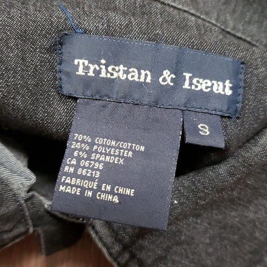 (S) Tristan & Iseut Denim Look Top Country Modern Contemporary Rodeo