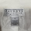 (4) Talbots Collection Petites Embroidered Casual 100% Cotton Cottagecore Collar