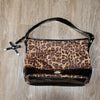 Liz Claiborne Leopard Print Shiny Patent Hobo Shoulder Bag Contemporary Modern