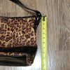 Liz Claiborne Leopard Print Shiny Patent Hobo Shoulder Bag Contemporary Modern