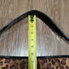 Liz Claiborne Leopard Print Shiny Patent Hobo Shoulder Bag Contemporary Modern