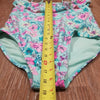 (14-16) George Youth Girl's One Piece Ruffle Floral Swimsuit Beach Vacation Pool