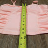 (XL) Old Navy May Solid Ruch in Rock Melon Neon Two Piece Tankini Swimsuit Beach