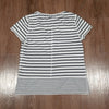 (L) T by Talbots Classic Striped Lightweight Casual Tee Relaxed Fit Loungewear