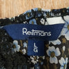 (L) Reitmans Floral Slightly Sheer Lace Trim Lingerie Camisole Lightweight Night