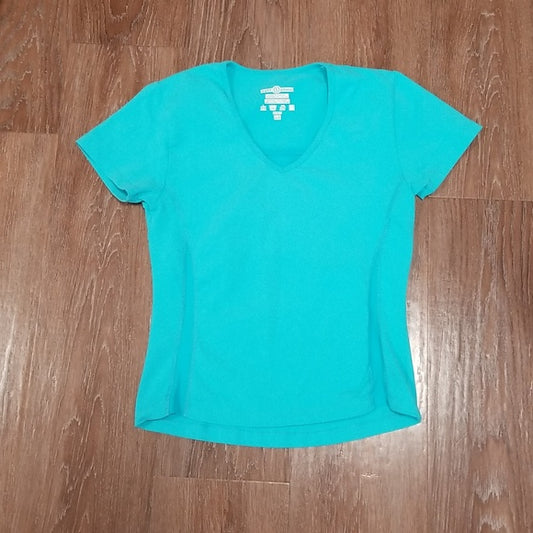 (S) Tuff Athletics Made in Canada Sporty Golf V Neck Activewear Athleisure