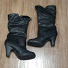 (EU36) ALDO Slouchy Mid Calf Heeled Boots Moto Goth Occasion Minimalist