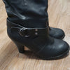 (EU36) ALDO Slouchy Mid Calf Heeled Boots Moto Goth Occasion Minimalist