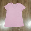 (S) GAP Casual V Neck Solid Color Pastel Classic Tee Lightweight Everyday