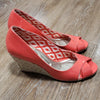 (8.5) Dexflex Comfort Peep Toe Wedge Heel Espadrilles Modern Contemporary