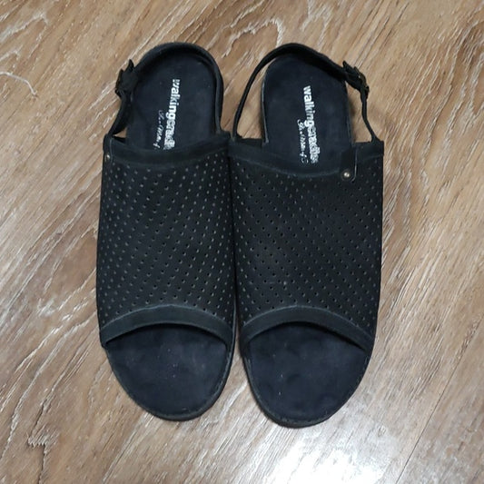 (13N) Walking Cradles Genuine Leather Upper Comfort Sandals Sling Back Peep Toe