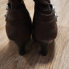 (6) George. Faux Suede Heeled Boots Buckle Urban Contemporary Modern Classic
