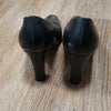 (8) Nine West Leather Upper Neutral Office Classic Formal Heels Occasion