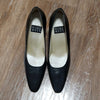 (8) Nine West Leather Upper Neutral Office Classic Formal Heels Occasion