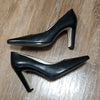 (8) Nine West Leather Upper Neutral Office Classic Formal Heels Occasion