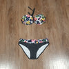 (18) Power Flower Swim Bottoms Pool Water Polka Dots Floral Swimwear Beachwear