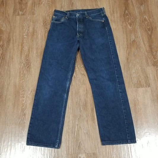 (30W/34L) Levi Strauss CO. 501 Denim Casual Classic Straight Leg Relaxed Fit