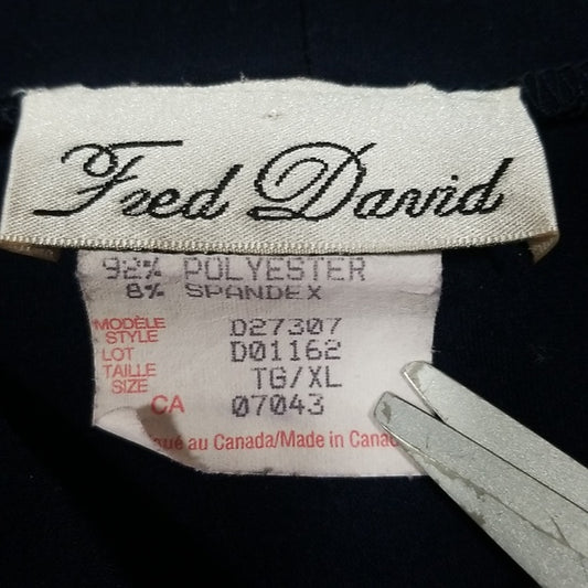 (XL) Fred David Made In Canada Simple Evening Resortwear Date Night Tie Neck