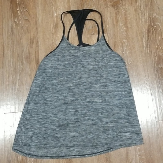 (XL) Hyba Heathered Activewear Running Gym Sporty Yoga Athletic Racerback