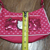 CALEGO Hello Kitty Graphic Sequin Crossbody Bag Kids Heart Print Retro Play Y2K