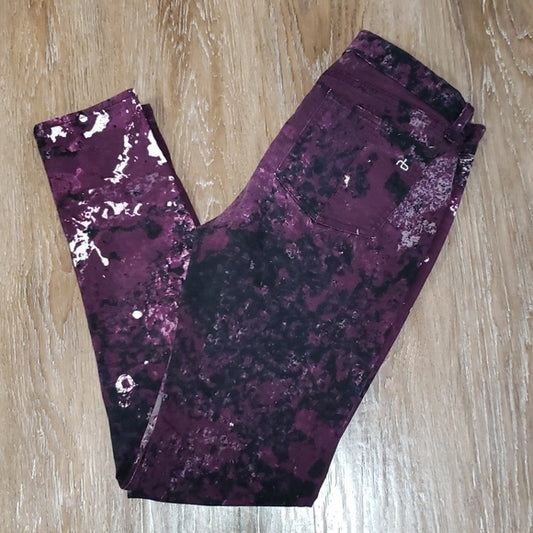 (28W) rag & bone Made in the U.S.A Jeggings in Galaxy Print Skinny Stretch