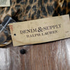 (M) NWT Denim & Supply Ralph Lauren Crushed Velvet Desert Cheetah Print Lace