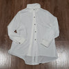 (M) NWT Michael Tyler Ivory Made in Canada Sheer Blouse Formal Occasion