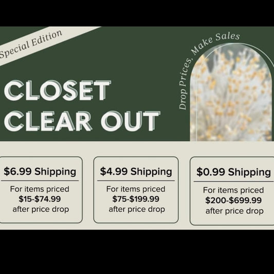 Closet Clear Out Special Edition June 23 ONLY